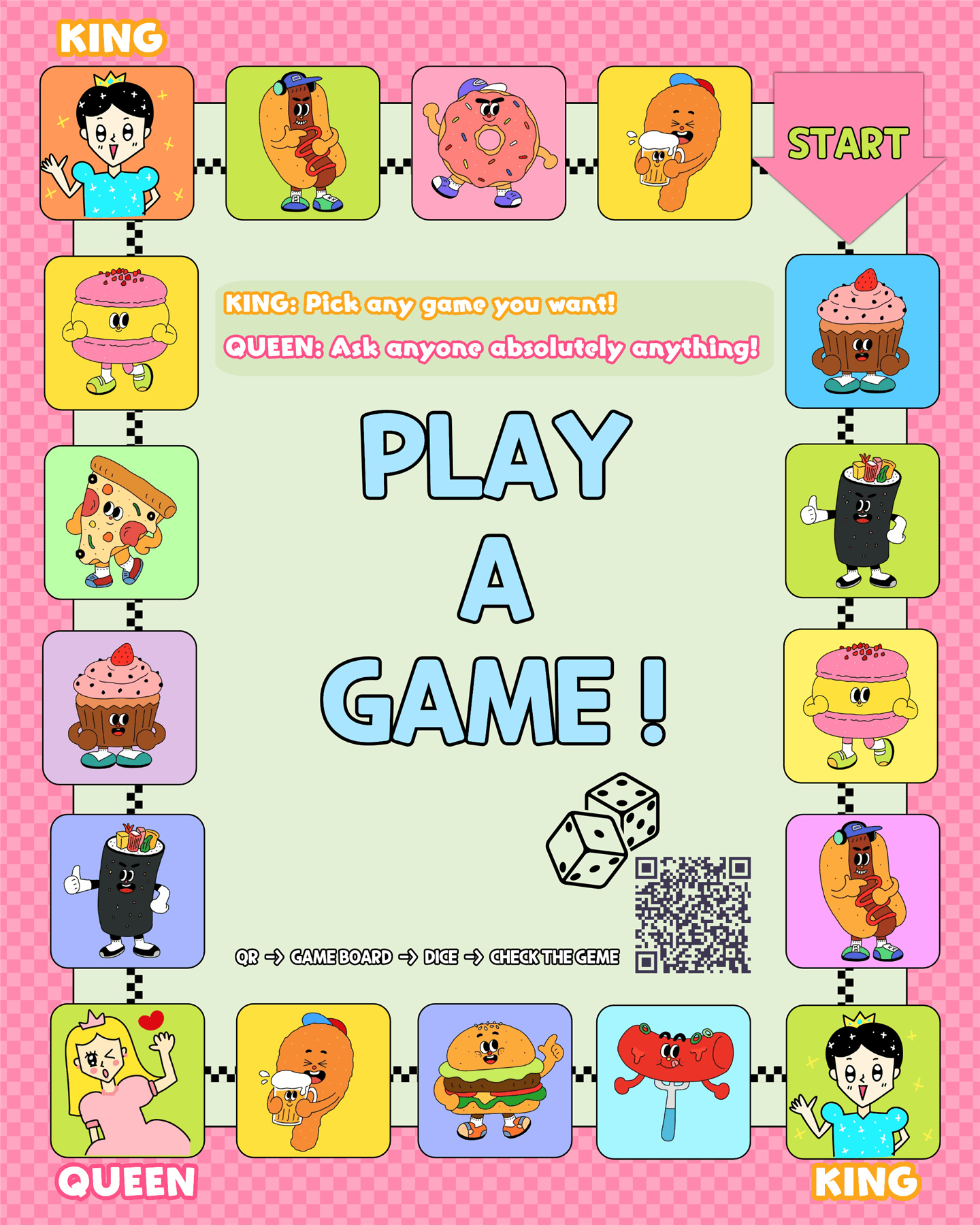 원투스픽 Play a Game 게임판